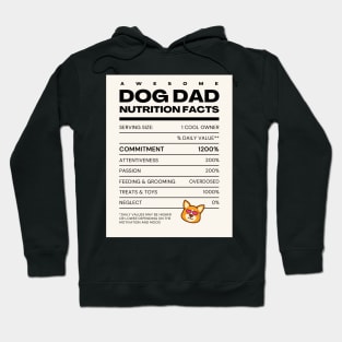 Awesome Dog Dad Nutrition Facts Hoodie